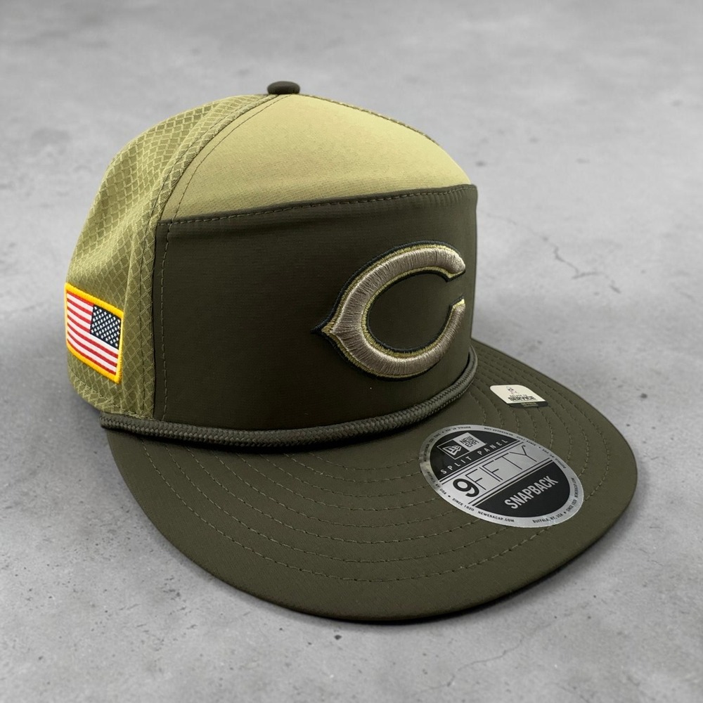 Chicago Bears Salute to Service Split Panel Trucker Hat New Era 9FIFTY Snapback